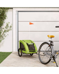 Remorque de vélo pour animaux de compagnie vert | Mobilier & Déco