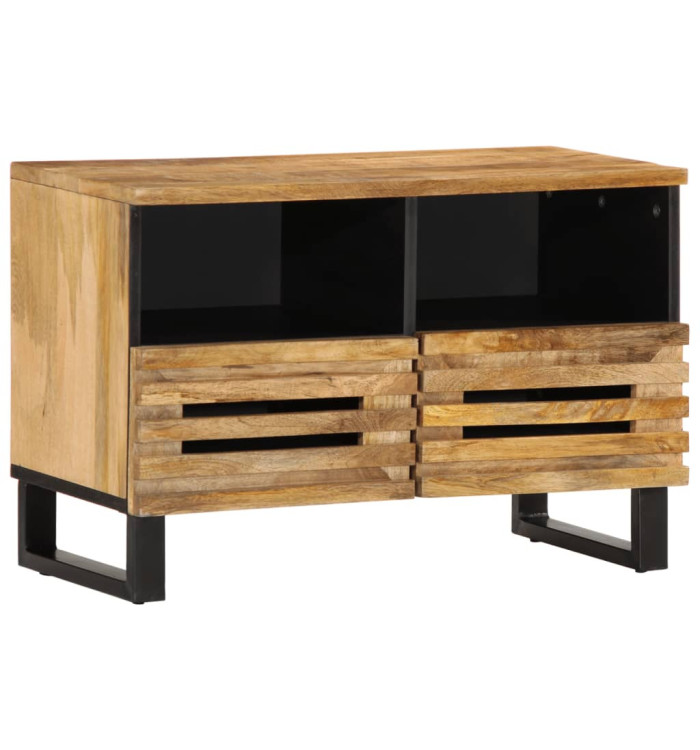 Meuble TV 70x34x46 cm bois massif de manguier brut | Mobilier & Déco
