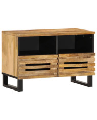 Meuble TV 70x34x46 cm bois massif de manguier brut | Mobilier & Déco