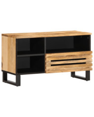 Meuble TV 80x34x46 cm bois massif de manguier brut | Mobilier & Déco