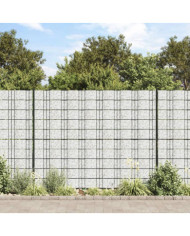 Écrans d'intimités de jardin 4 pcs aspect gravier de marbre PVC | Mobilier & Déco