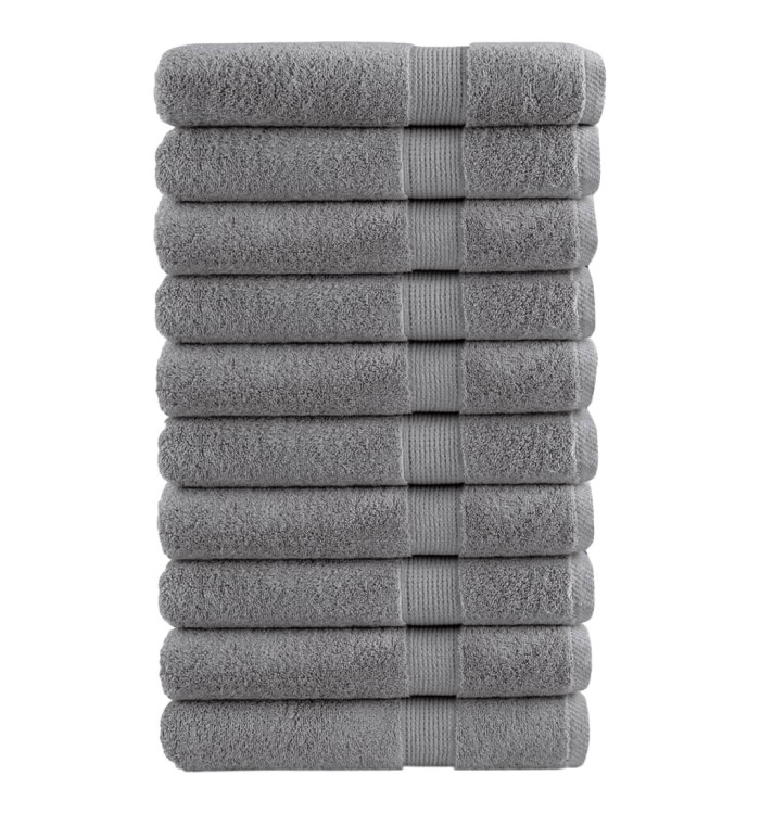 Serviettes de sauna de qualité supérieure SOLUND 10 pcs gris | Mobilier & Déco