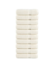 Serviettes de douche de qualité supérieure SOLUND 10 pcs crème | Mobilier & Déco