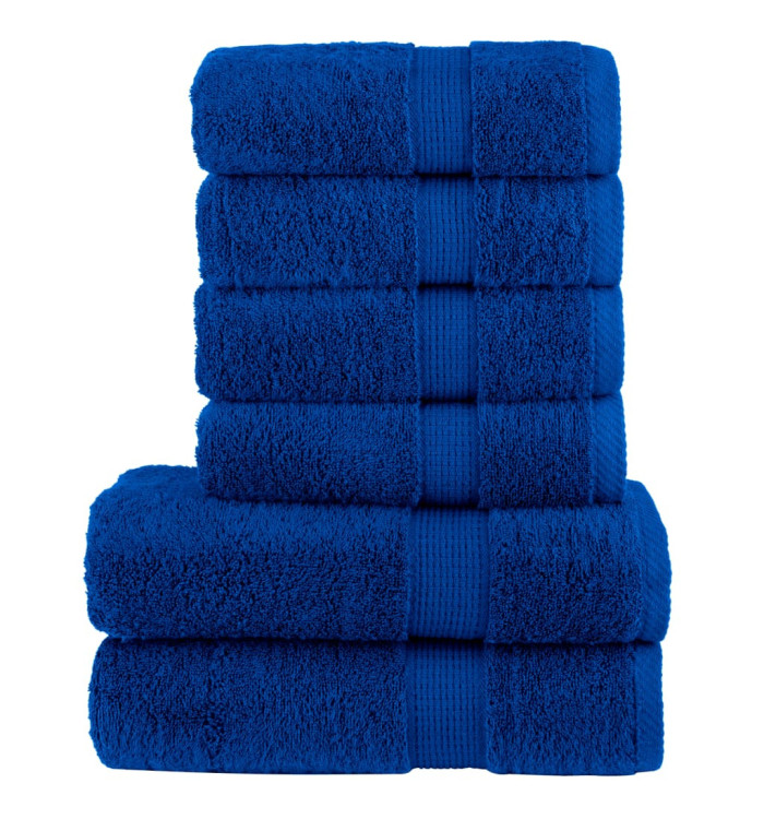 Ensemble de serviettes de qualité supérieure SOLUND 6 pcs bleu | Mobilier & Déco