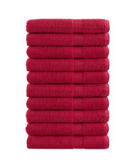 Serviettes de sauna de qualité supérieure SOLUND 10 pcs rouge | Mobilier & Déco