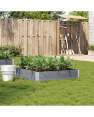 Jardinière gris 100x100 cm bois de pin massif | Mobilier & Déco