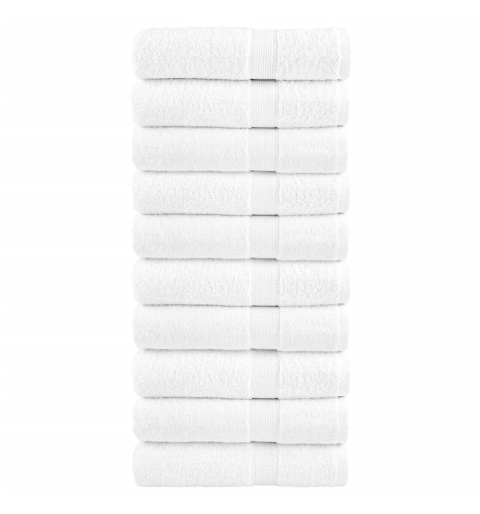 Serviettes de bain de qualité supérieure SOLUND 10 pcs blanc | Mobilier & Déco