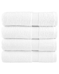 Serviettes de douche de qualité supérieure SOLUND 4 pcs blanc | Mobilier & Déco