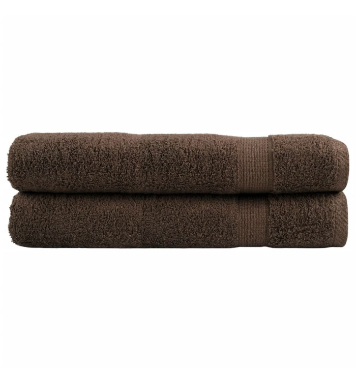 Serviettes de qualité supérieure SOLUND 2 pcs marron 600 g/m² | Mobilier & Déco