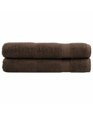 Serviettes de qualité supérieure SOLUND 2 pcs marron 600 g/m² | Mobilier & Déco