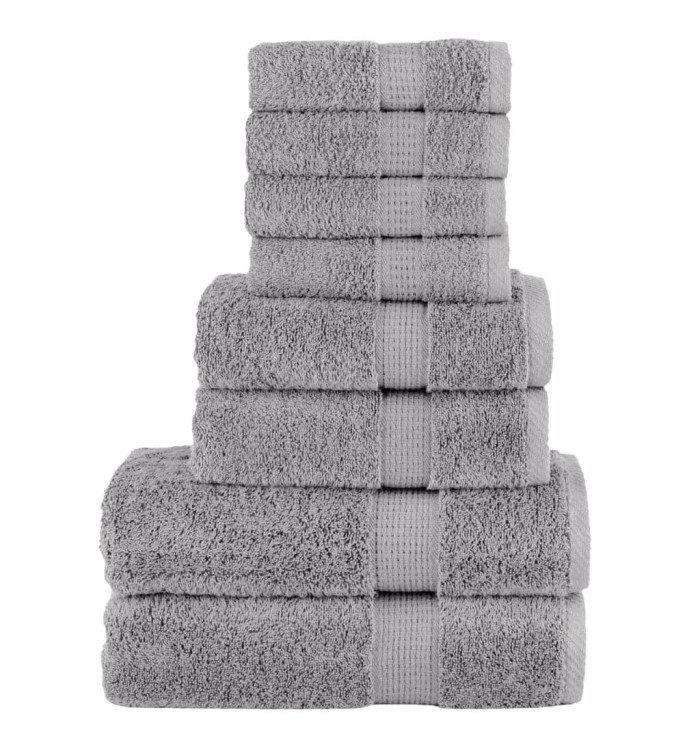 Ensemble de serviettes de qualité supérieure SOLUND 8 pcs gris | Mobilier & Déco