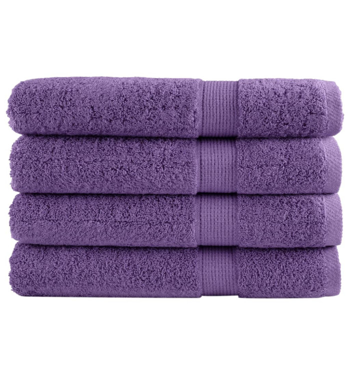 Serviettes de sauna de qualité supérieure SOLUND 4 pcs violet | Mobilier & Déco