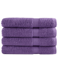 Serviettes de sauna de qualité supérieure SOLUND 4 pcs violet | Mobilier & Déco