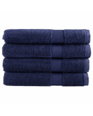 Serviettes de qualité supérieure SOLUND 4 pcs bleu marine | Mobilier & Déco