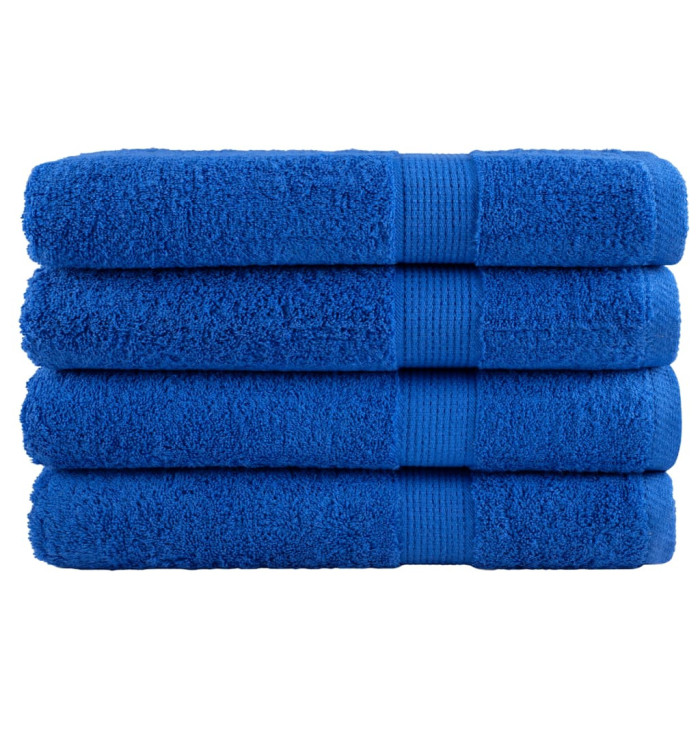 Serviettes de sauna de qualité supérieure SOLUND 4 pcs bleu | Mobilier & Déco