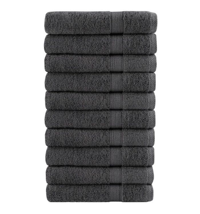 Serviettes de qualité supérieure SOLUND 10 pcs anthracite | Mobilier & Déco