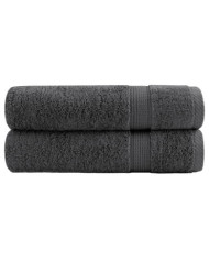 Serviettes de douche de qualité sup. SOLUND 2 pcs anthracite | Mobilier & Déco