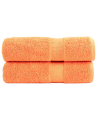 Serviettes de douche de qualité supérieure SOLUND 2 pcs orange | Mobilier & Déco
