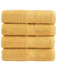 Serviettes d'invité de qualité supérieure SOLUND 4 pcs doré | Mobilier & Déco