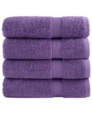 Essuie-mains de qualité supérieure SOLUND 4 pcs violet 600 g/m² | Mobilier & Déco