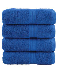Serviettes d'invité de qualité supérieure SOLUND 4 pcs bleu | Mobilier & Déco