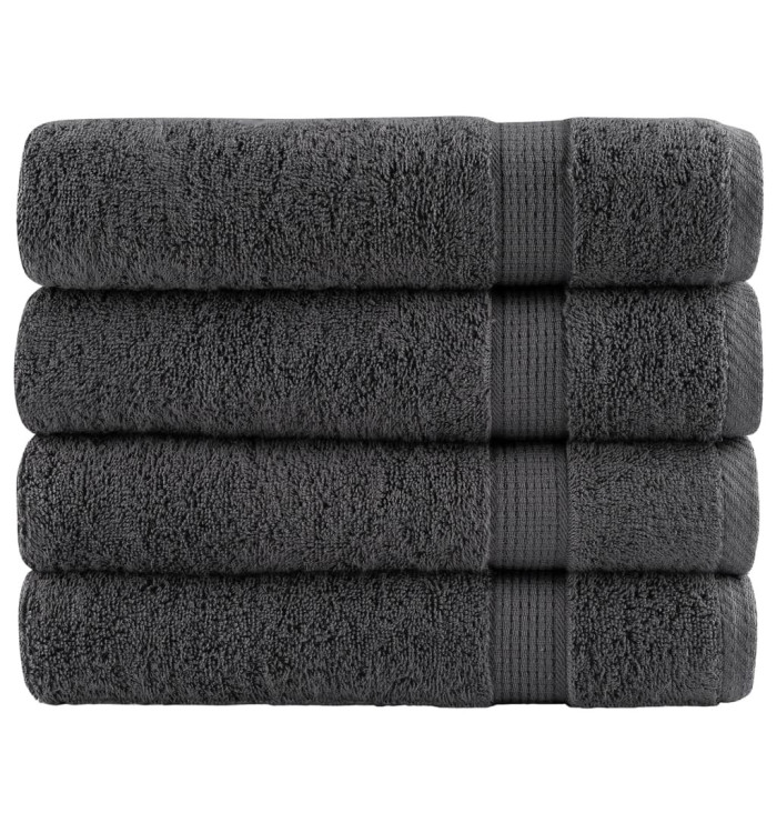 Essuie-mains de qualité supérieure SOLUND 4 pcs anthracite | Mobilier & Déco