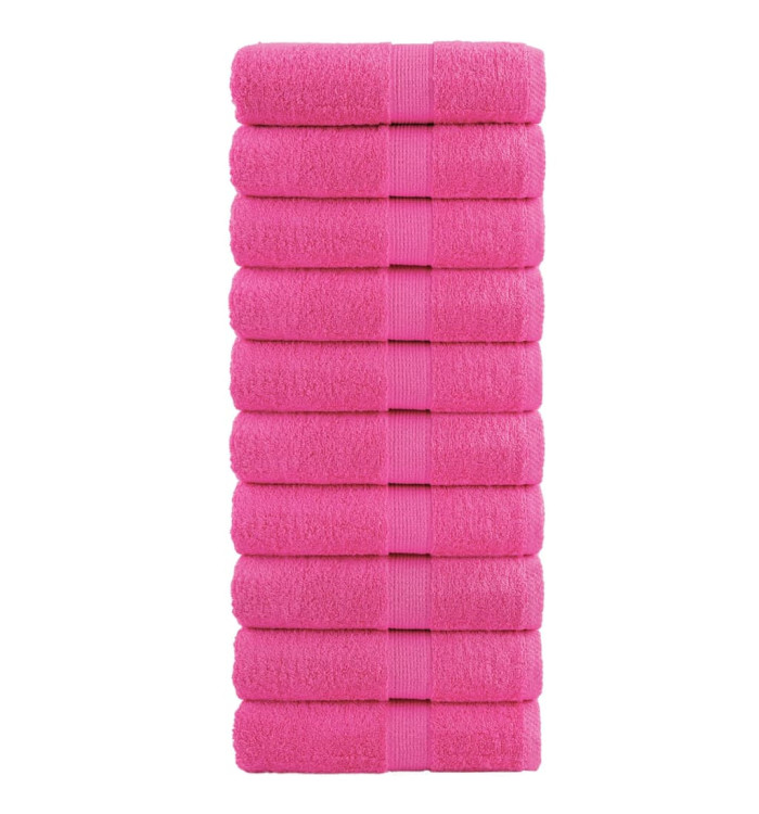 Serviettes de visage de qualité supérieure SOLUND 10 pcs rose | Mobilier & Déco
