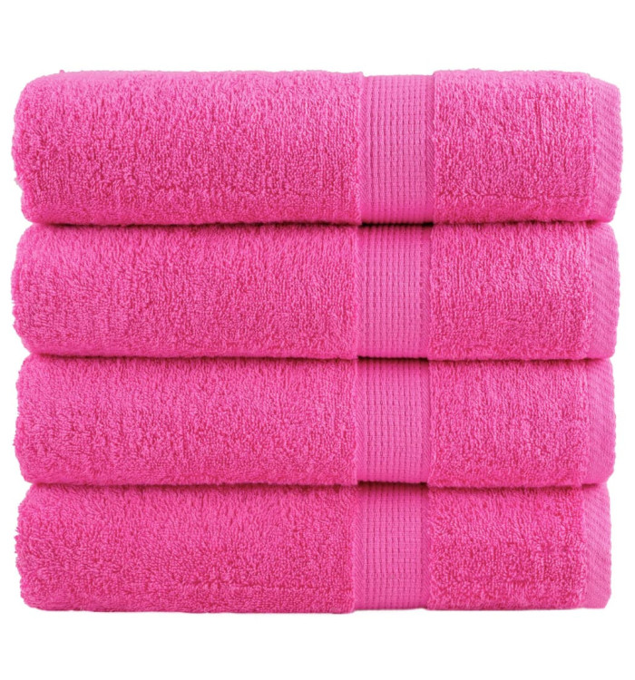 Essuie-mains de qualité supérieure SOLUND 4 pcs rose 600 g/m² | Mobilier & Déco