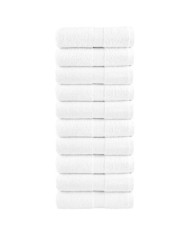 Serviettes d'invité de qualité supérieure SOLUND 10 pcs blanc | Mobilier & Déco