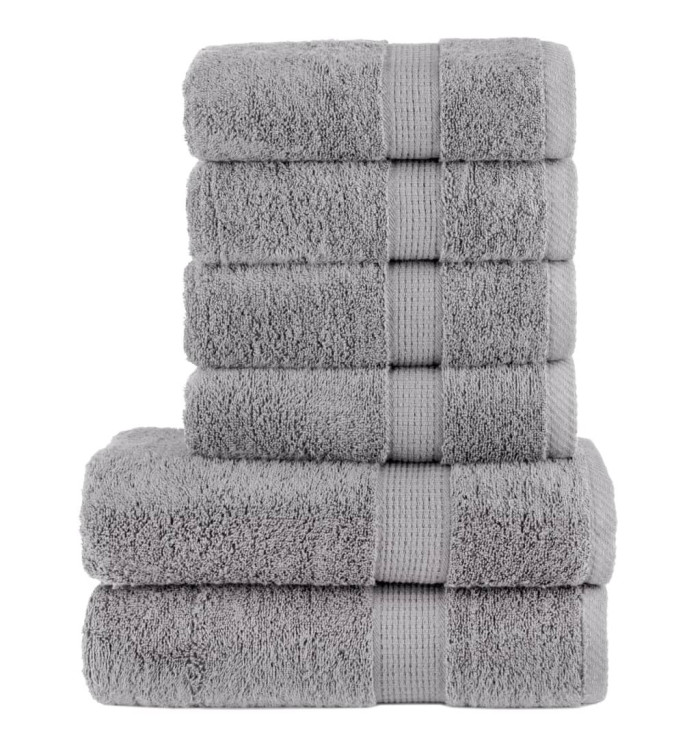 Ensemble de serviettes de qualité supérieure SOLUND 6 pcs gris | Mobilier & Déco