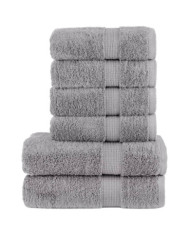 Ensemble de serviettes de qualité supérieure SOLUND 6 pcs gris | Mobilier & Déco