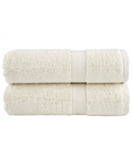 Serviettes de visage de qualité supérieure SOLUND 2 pcs crème | Mobilier & Déco