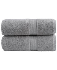 Serviettes d'invité de qualité supérieure SOLUND 2 pcs gris | Mobilier & Déco