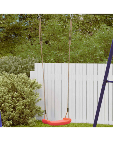 Balançoire d'extérieur d'enfants simple et corde réglable rouge | Mobilier & Déco