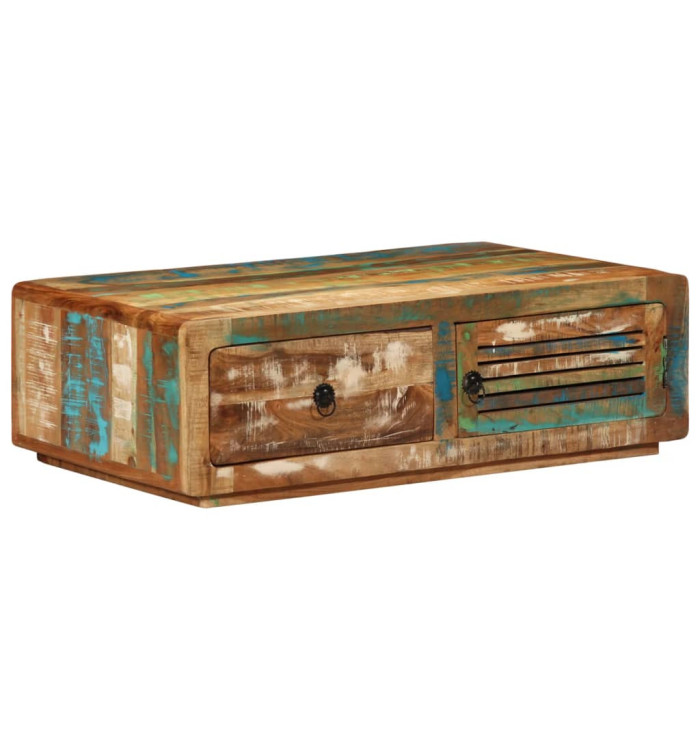 Table basse 89x55x29 cm bois de récupération massif | Mobilier & Déco