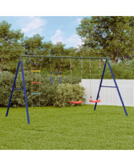 Jeu de balançoire extérieur avec balançoires trapèze et échelle | Mobilier & Déco