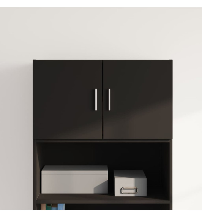 Armoire murale noir 70x42,5x40 cm bois d'ingénierie | Mobilier & Déco