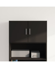 Armoire murale noir 70x42,5x40 cm bois d'ingénierie | Mobilier & Déco