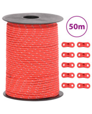 Corde de haubanage de tente avec bandes réfléchissantes et clés | Mobilier & Déco