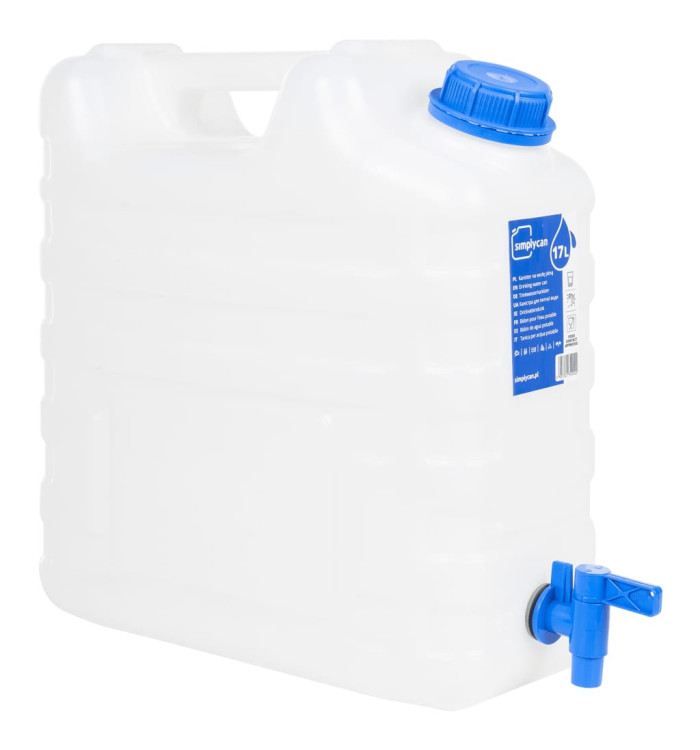 Réservoir d'eau avec robinet transparent 15 L plastique | Mobilier & Déco