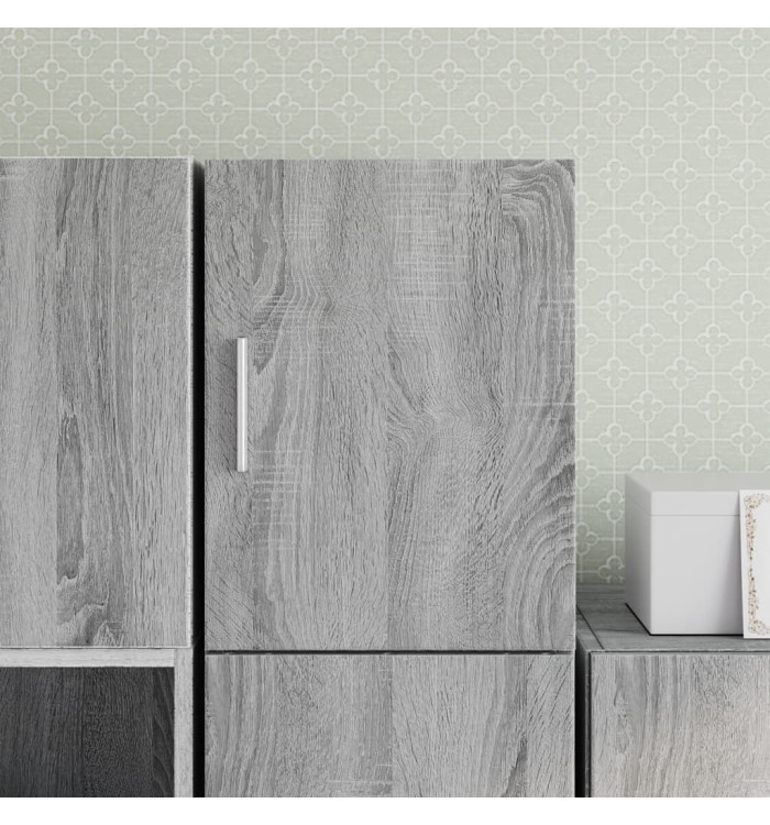Armoire murale sonoma gris 30x42,5x40 cm bois d'ingénierie | Mobilier & Déco