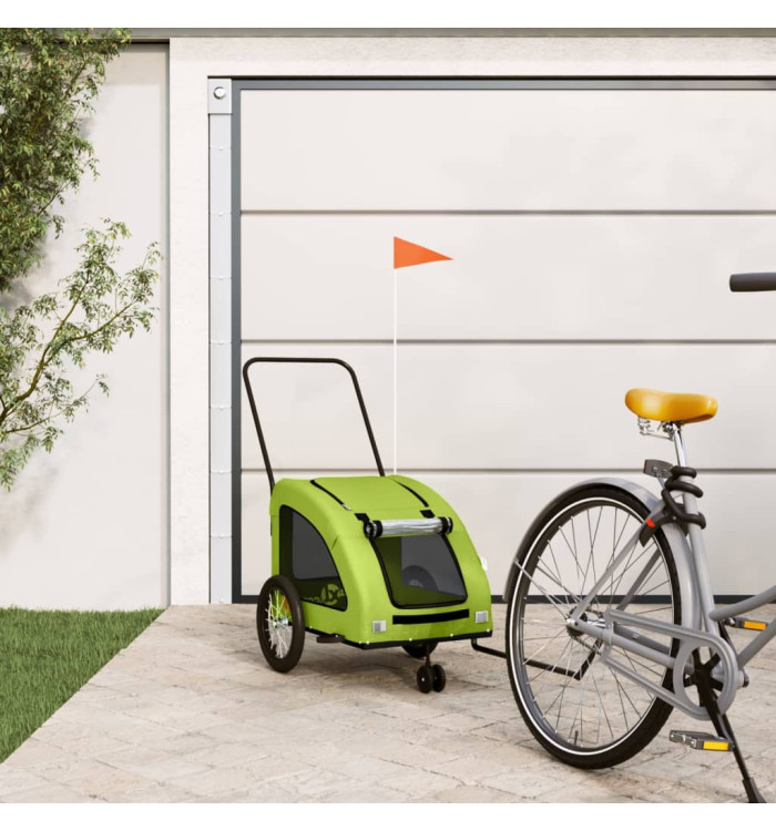 Remorque de vélo pour animaux de compagnie vert | Mobilier & Déco