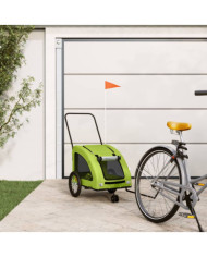 Remorque de vélo pour animaux de compagnie vert | Mobilier & Déco