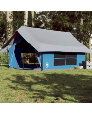 Tente de camping 5 personnes bleu imperméable | Mobilier & Déco