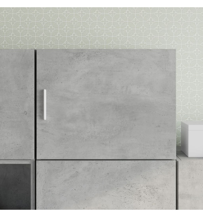 Armoire murale gris béton 50x42,5x40 cm bois d'ingénierie | Mobilier & Déco