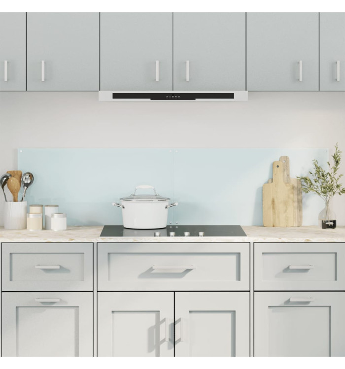 Dosserets de cuisine 2 pcs blanc 80x60 cm verre trempé | Mobilier & Déco