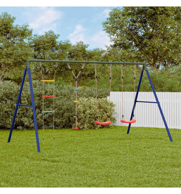 Jeu balançoire extérieur balançoires échelle et corde à disque | Mobilier & Déco