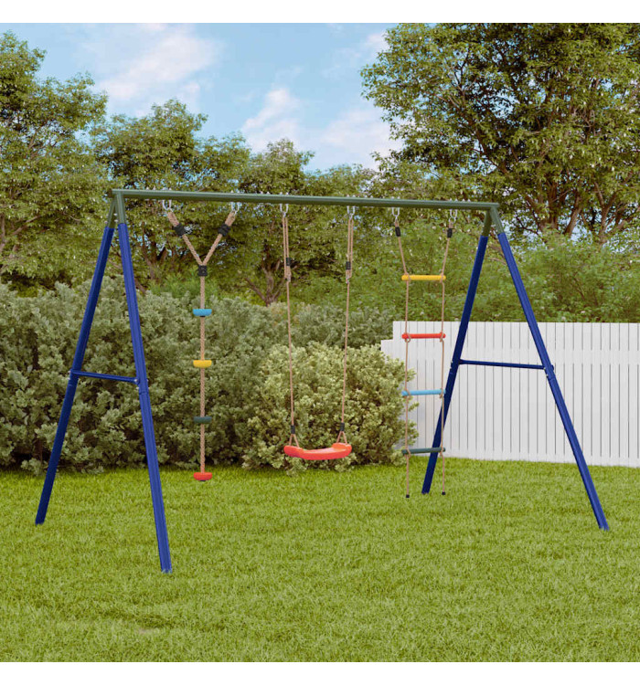 Jeu balançoire d'extérieur balançoire échelle et corde à disque | Mobilier & Déco