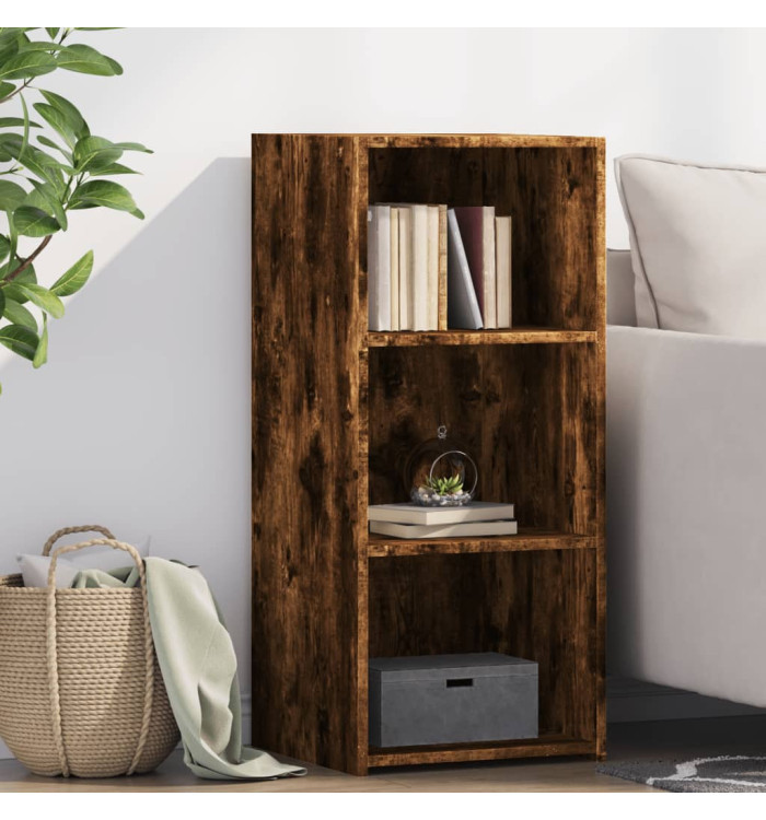 Buffet chêne fumé 40x41x93 cm bois d'ingénierie | Mobilier & Déco