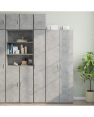 Armoire de rangement mince gris béton 30x42,5x225 cm | Mobilier & Déco